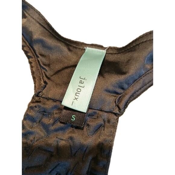 Y2K Style Jaloux Silk Multicolor Beaded Racerback Tank S - Picture 4 of 7